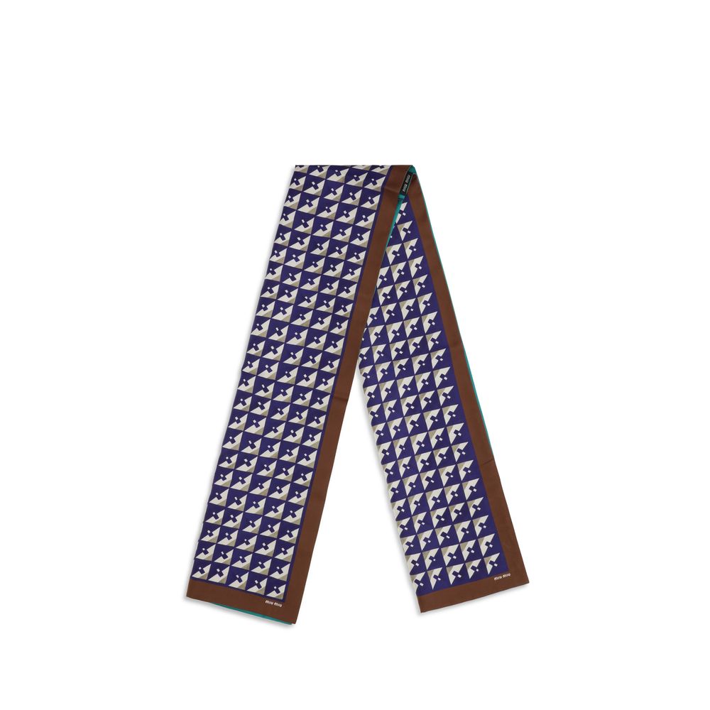 Foulard con stampa geometrica