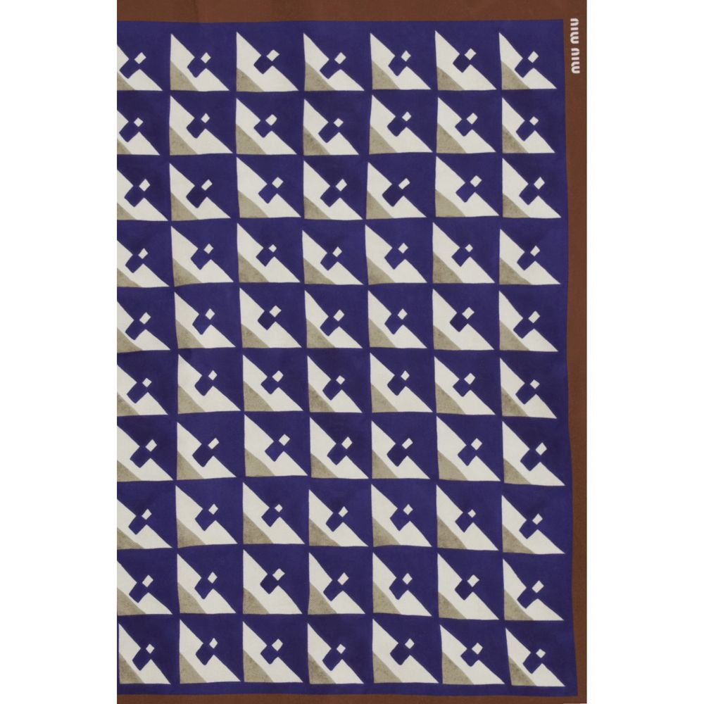 Foulard con stampa geometrica