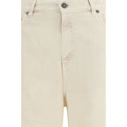 Wide-leg cotton denim