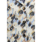 Floral print parka