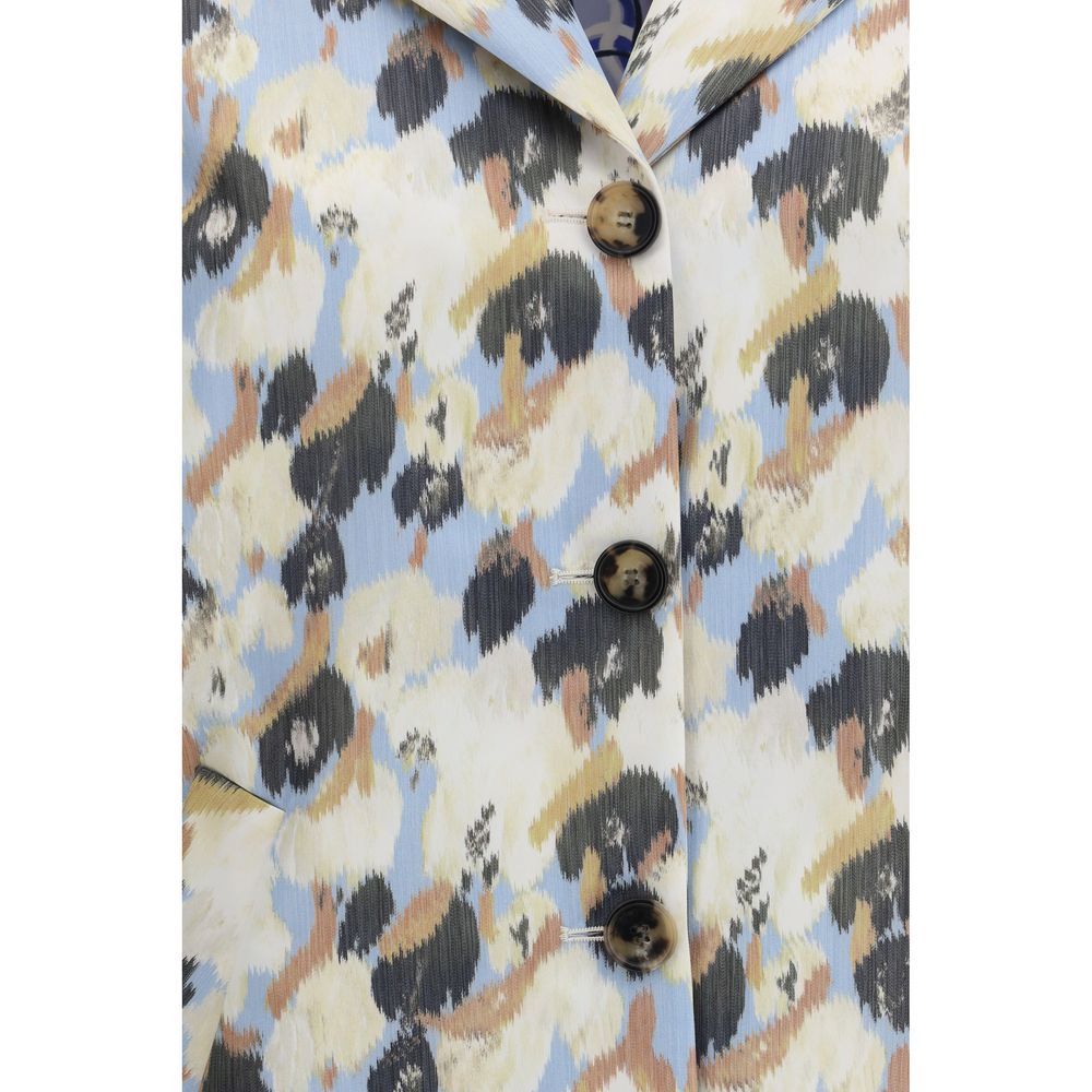 Floral print parka