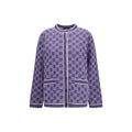 Cardigan viola con motivo GG