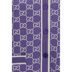 Cardigan viola con motivo GG