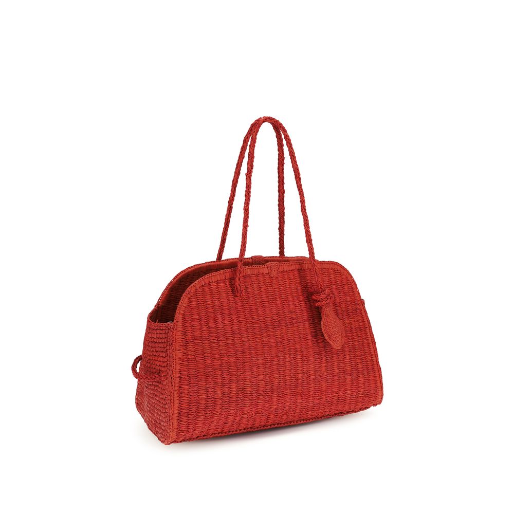 Rafia shoulder bag