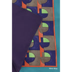 Foulard con stampa geometrica