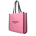 Pink fabric shoulder bag
