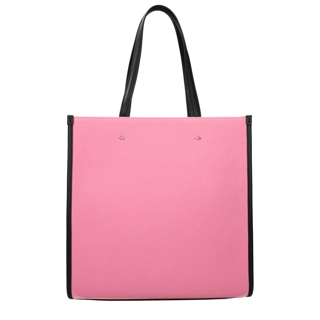 Pink fabric shoulder bag