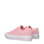 Sneakers basse in tessuto rosa