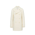 White wool coat