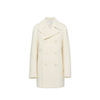 White wool coat