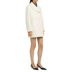 White wool coat