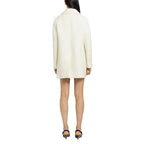 White wool coat