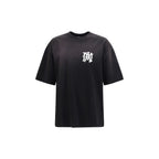 T-shirt nera in cotone