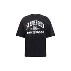 T-shirt nera in cotone