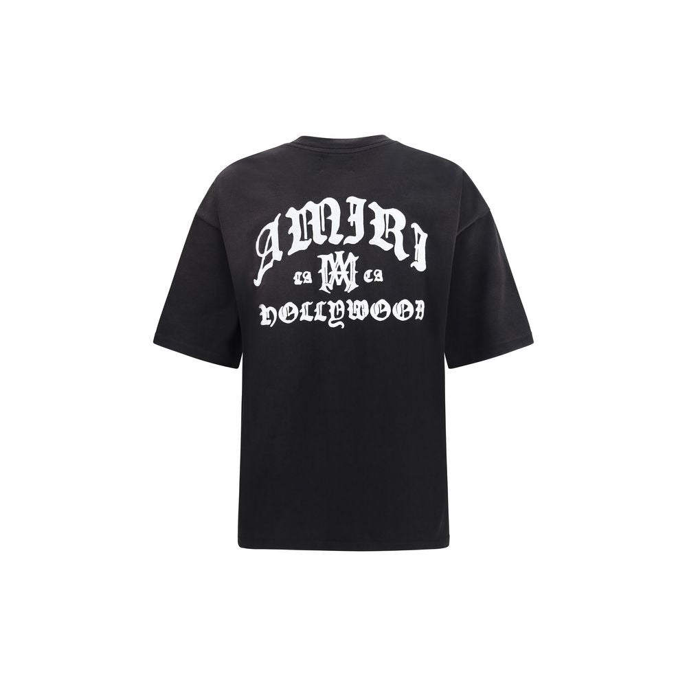 T-shirt nera in cotone