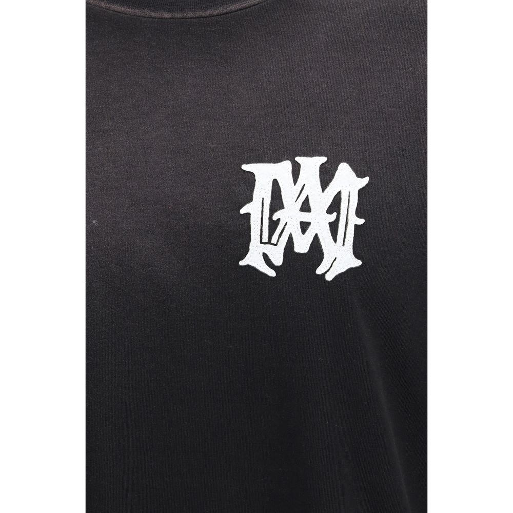 T-shirt nera in cotone