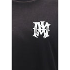 T-shirt nera in cotone