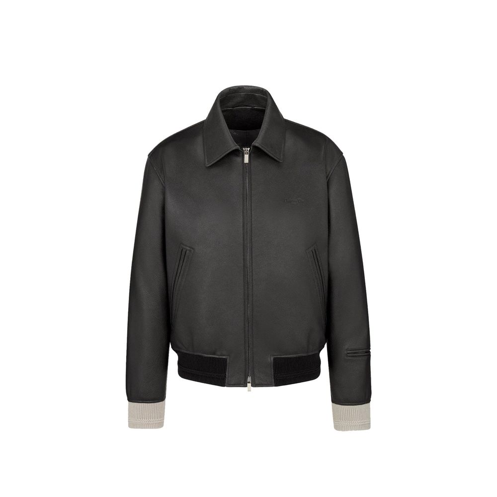 Giacca in pelle nera