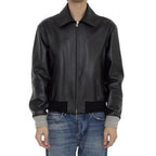 Giacca in pelle nera