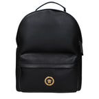 Black leather backpack
