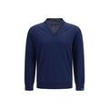 Maglione in cotone con scollo a V