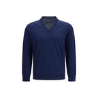 Maglione in cotone con scollo a V