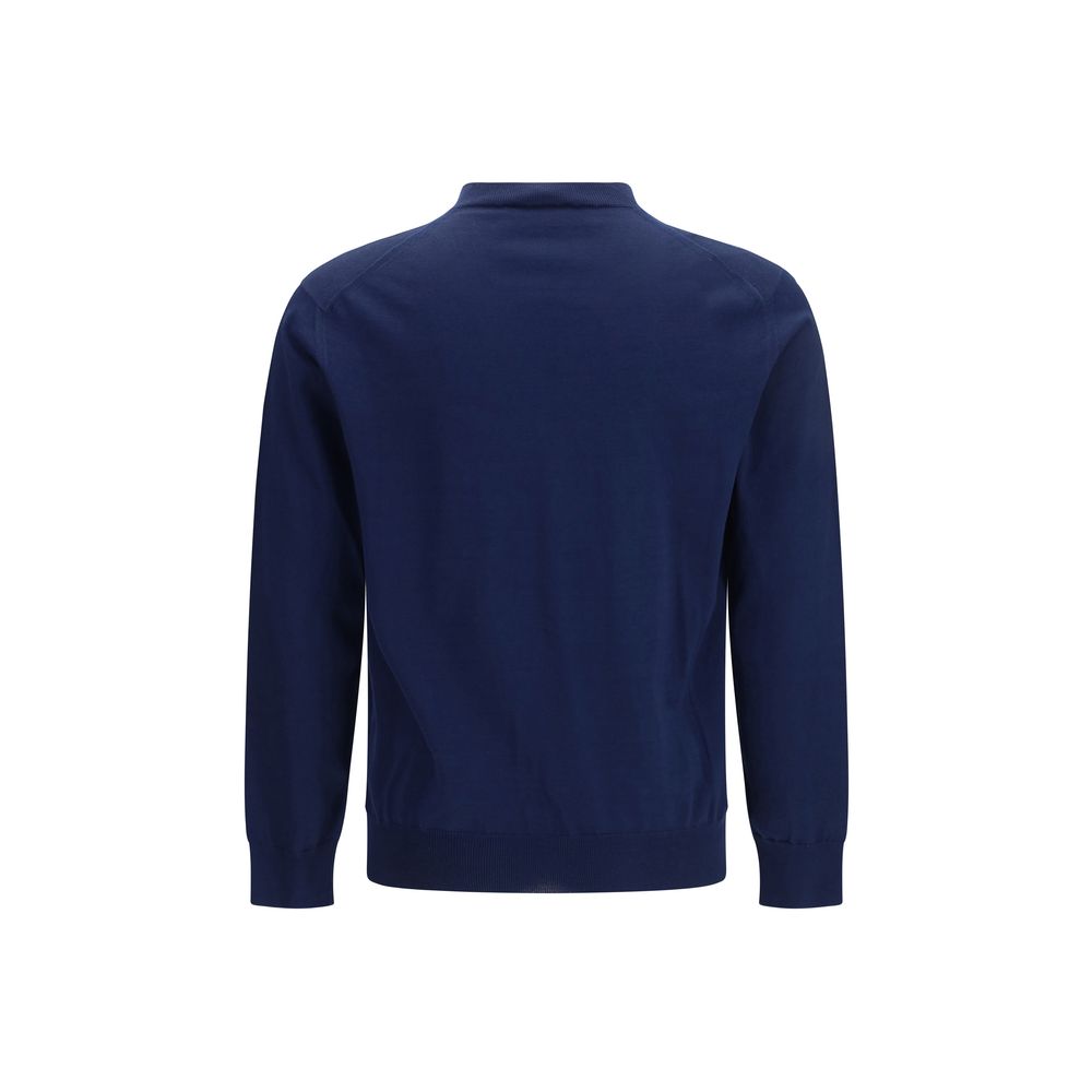 Maglione in cotone con scollo a V