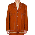 Giacca marrone reversibile