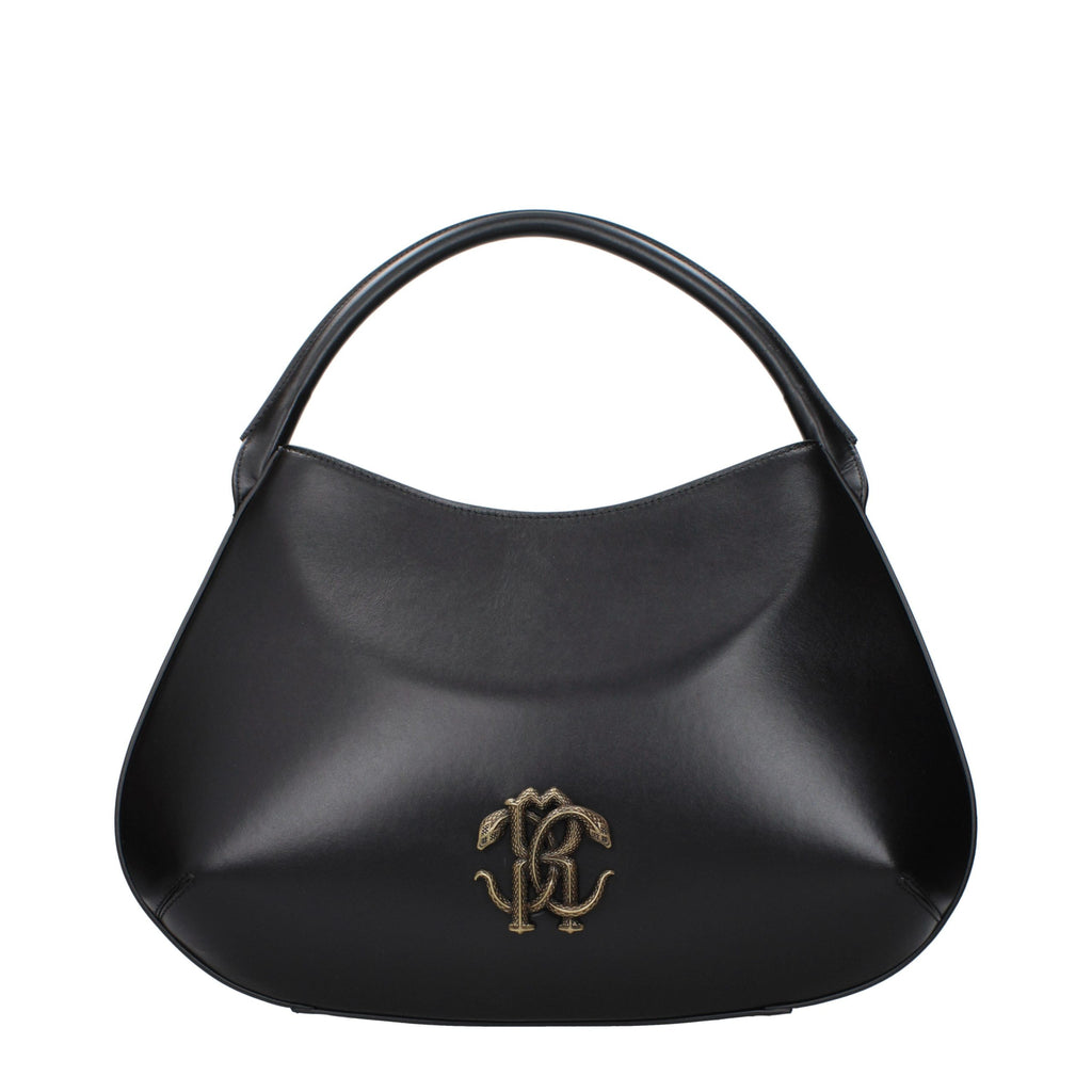 Black leather bag