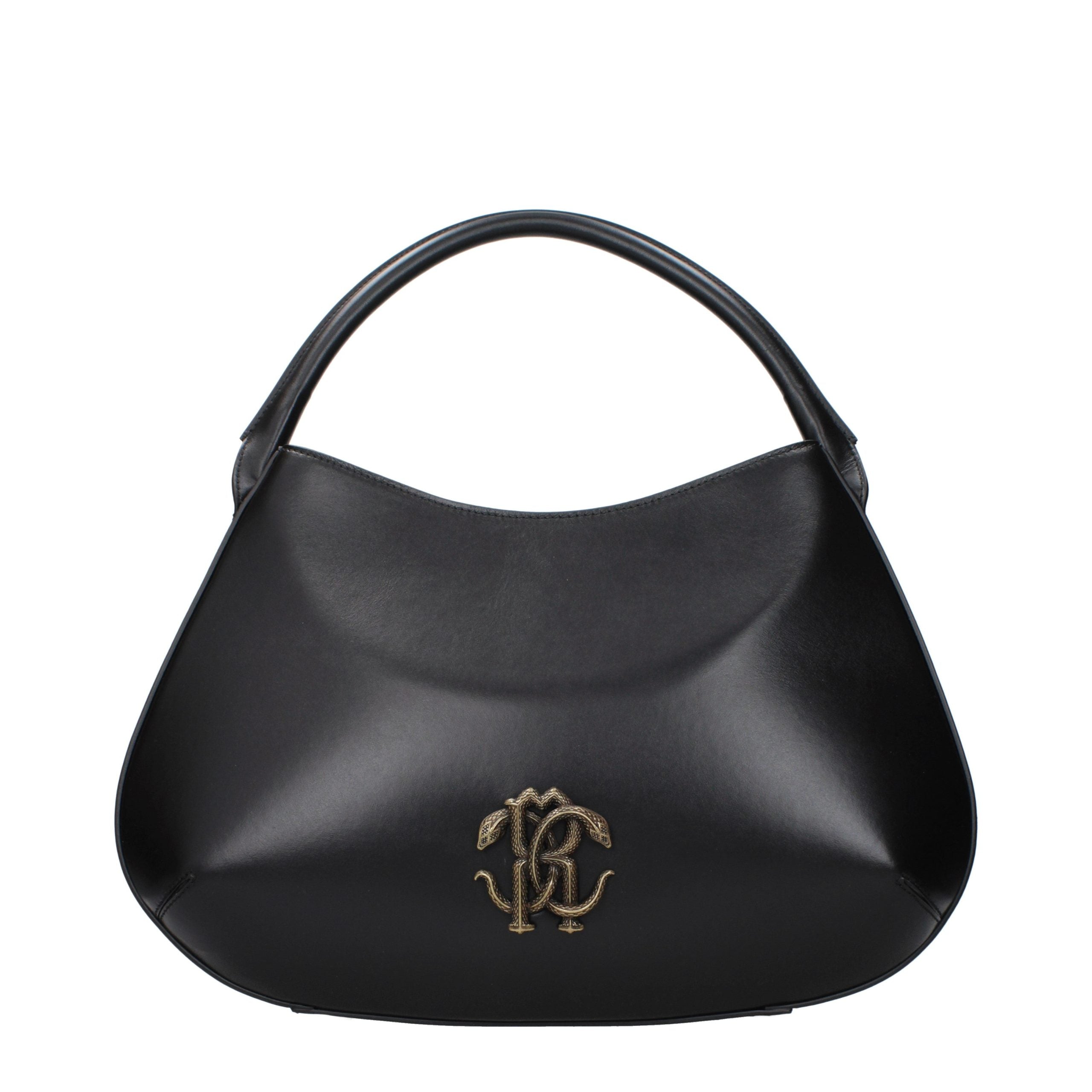 Black leather bag