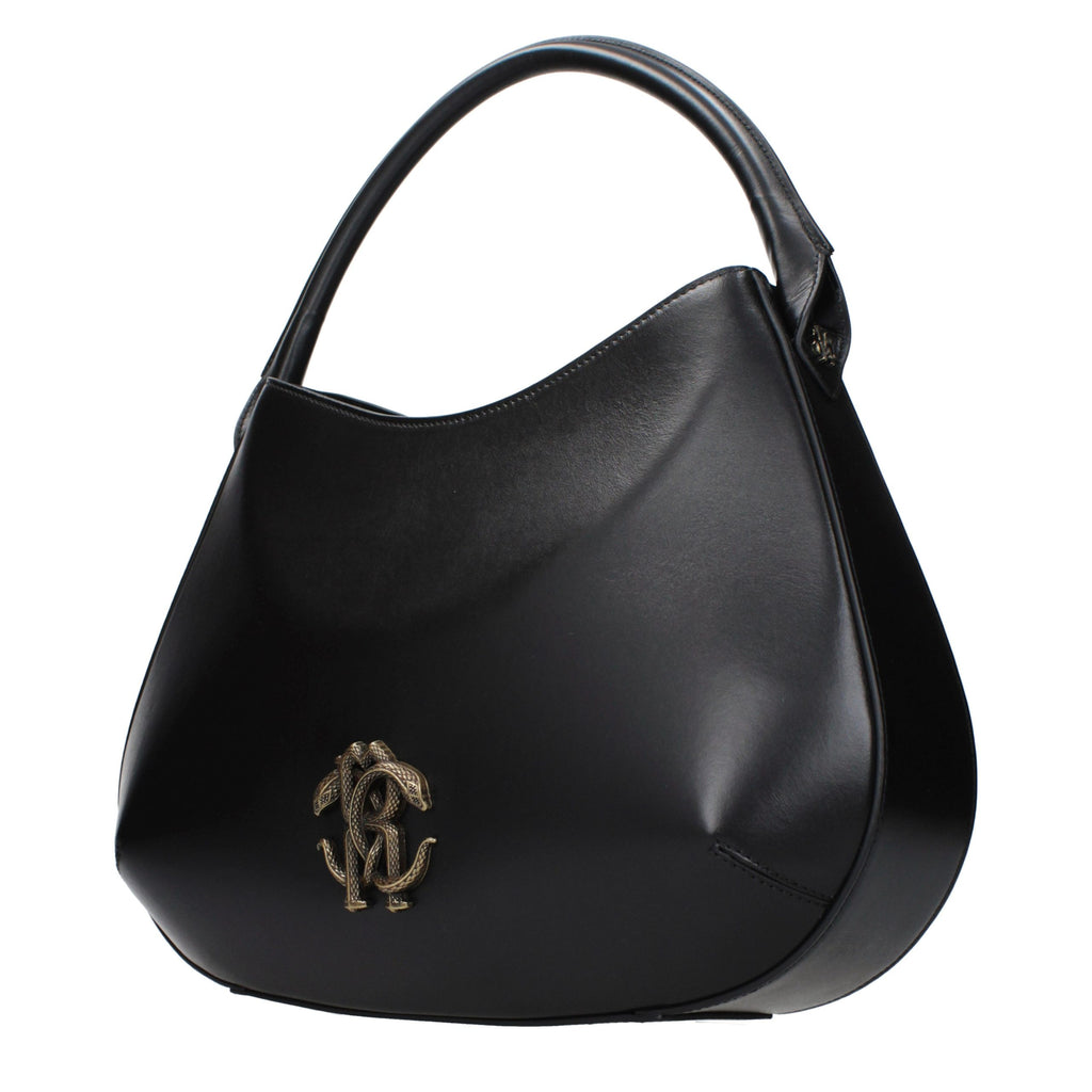 Black leather bag