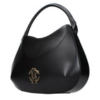 Black leather bag