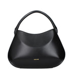 Black leather bag