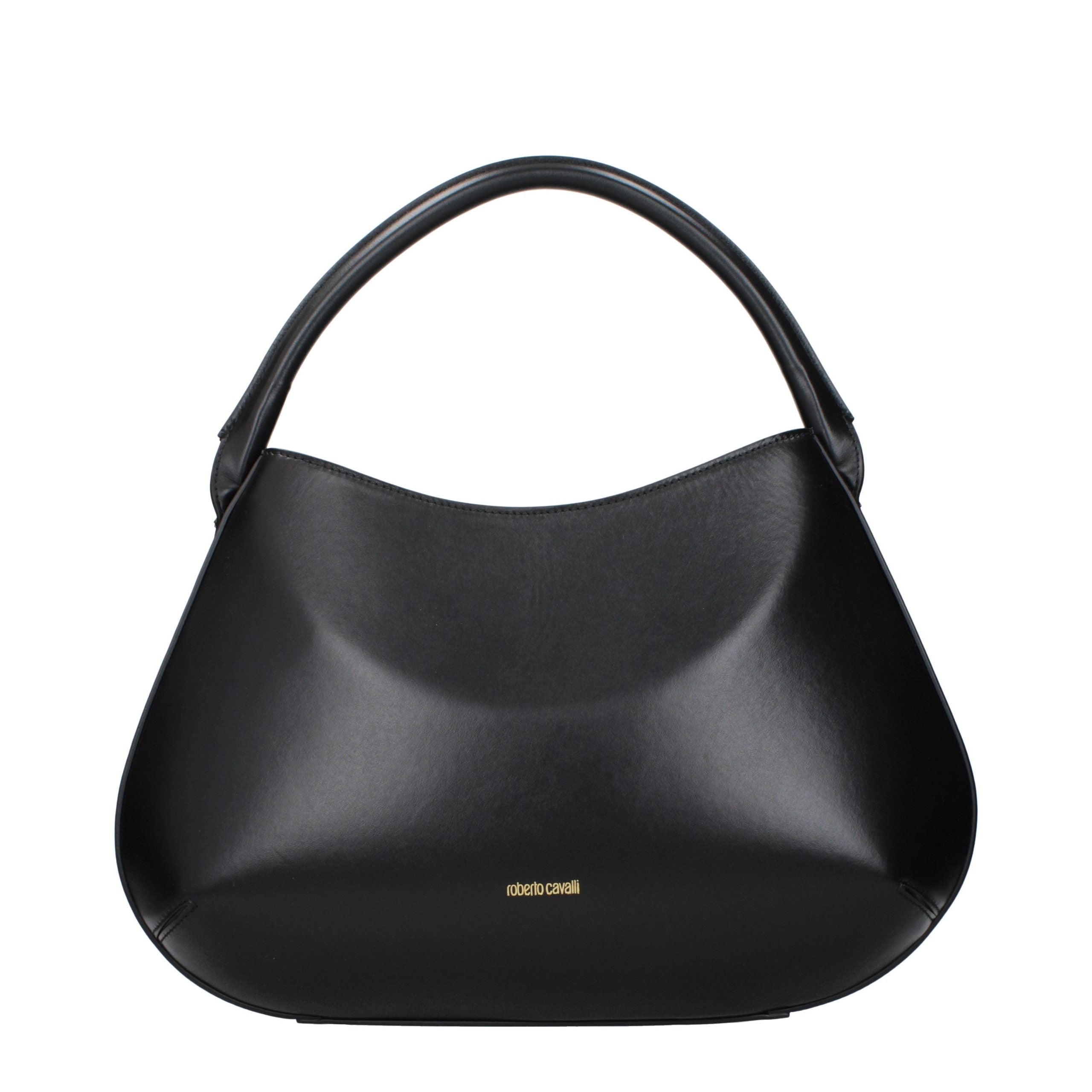 Black leather bag