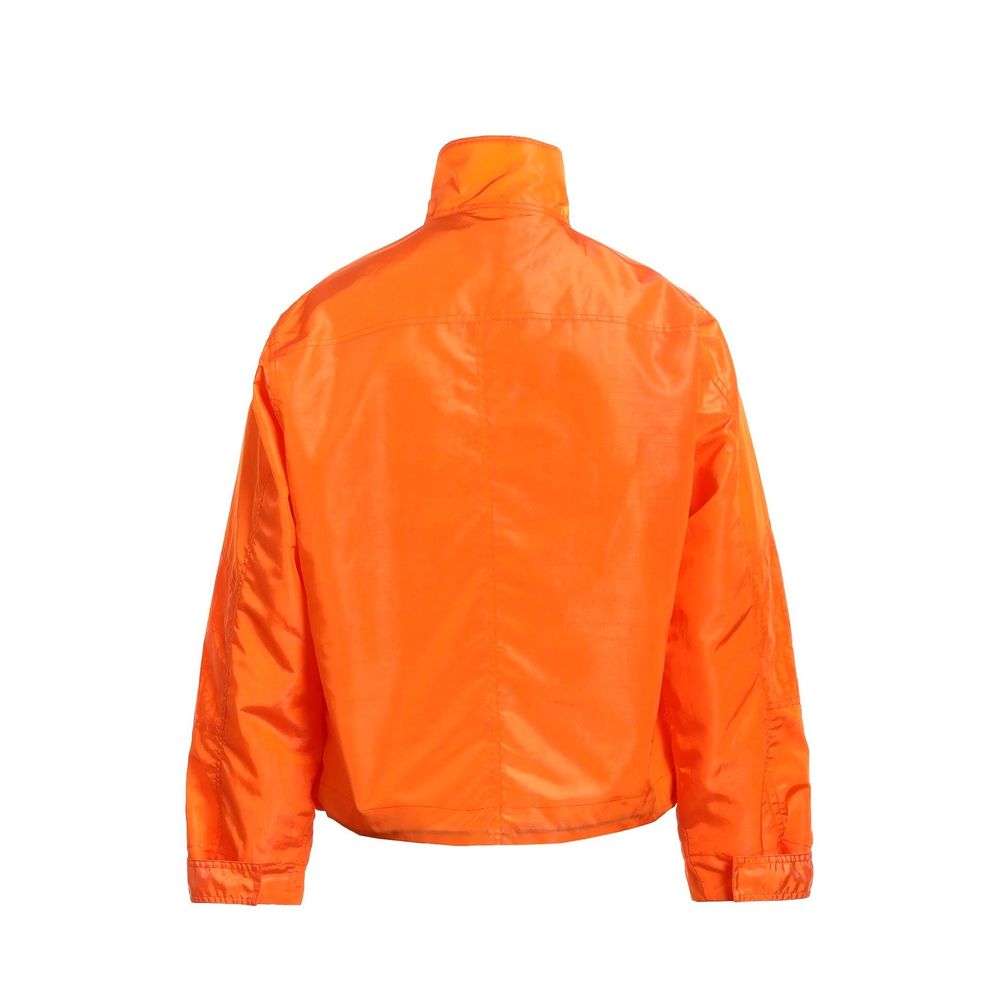 Orange jacket with front pocket
