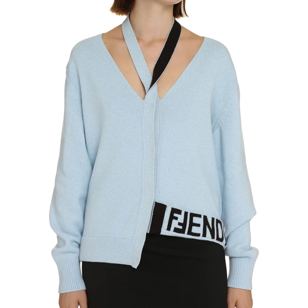 Cardigan con scollo a v
