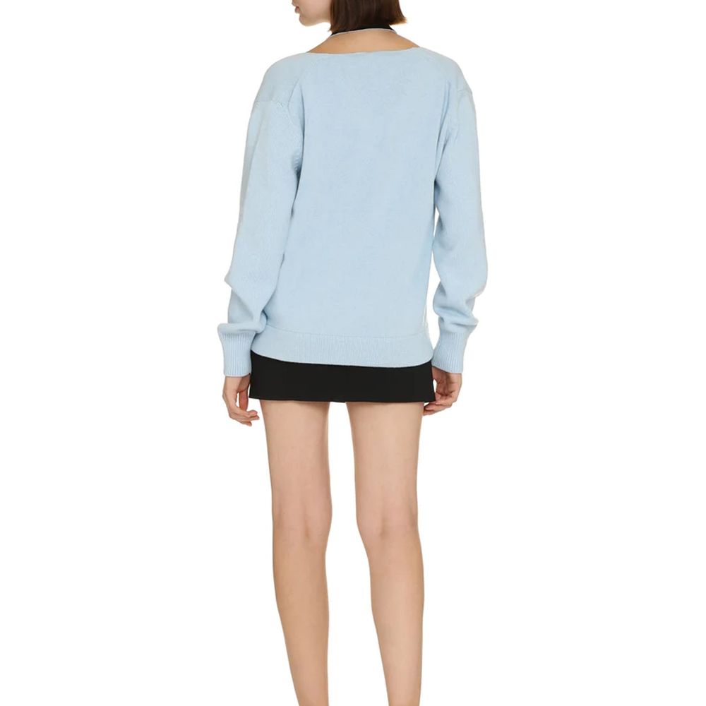 Cardigan con scollo a v