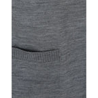Wool long sleeves cardigan