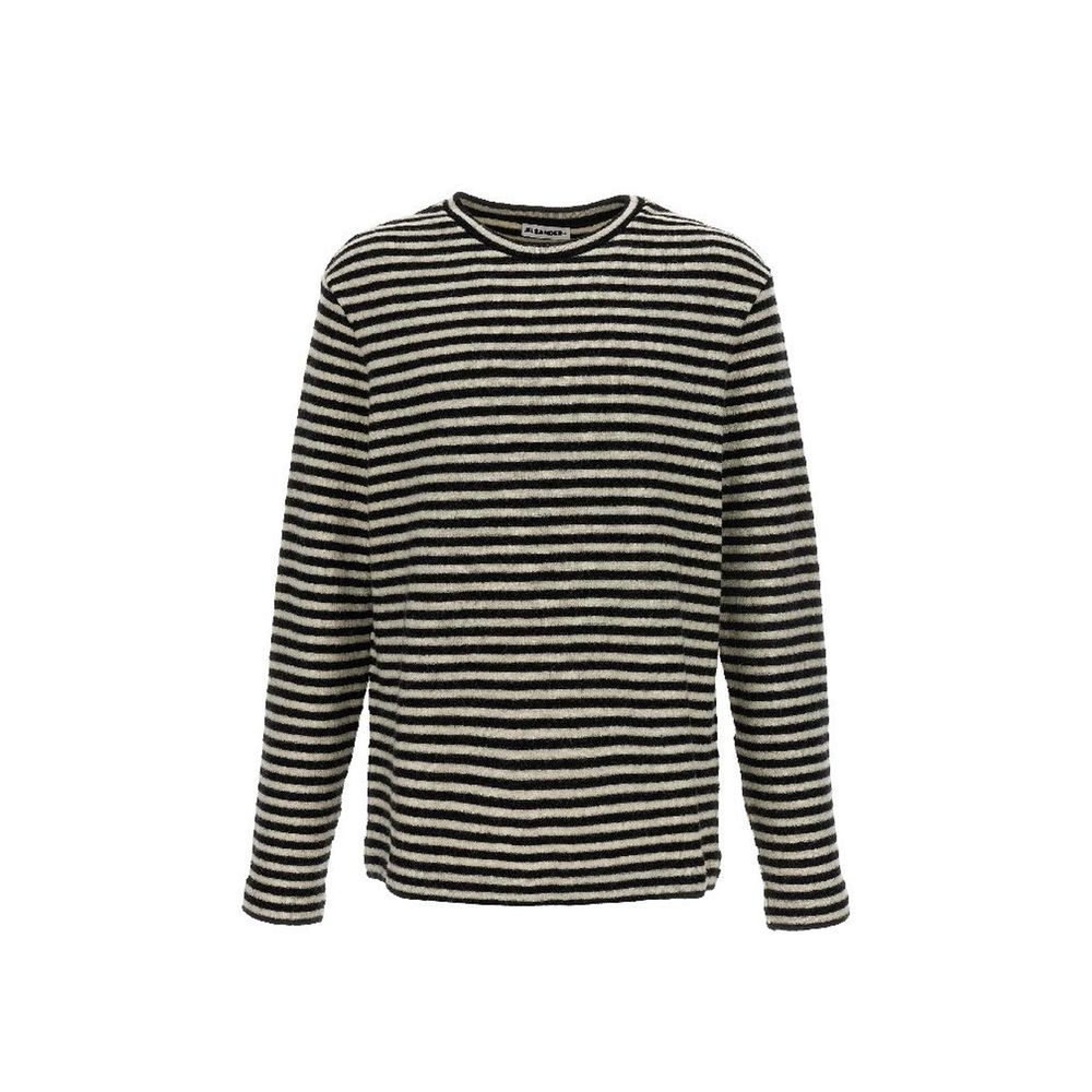 T-shirt a maniche lunghe in jersey di lana
