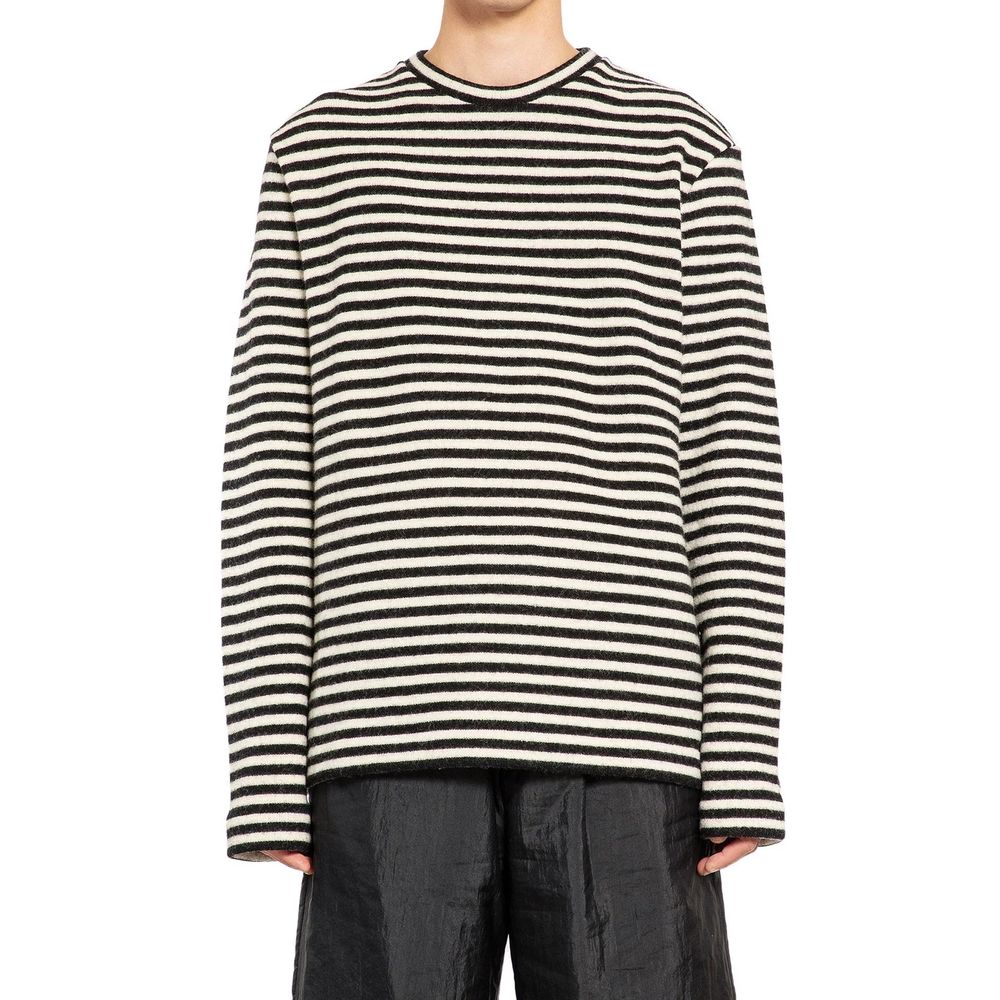 T-shirt a maniche lunghe in jersey di lana