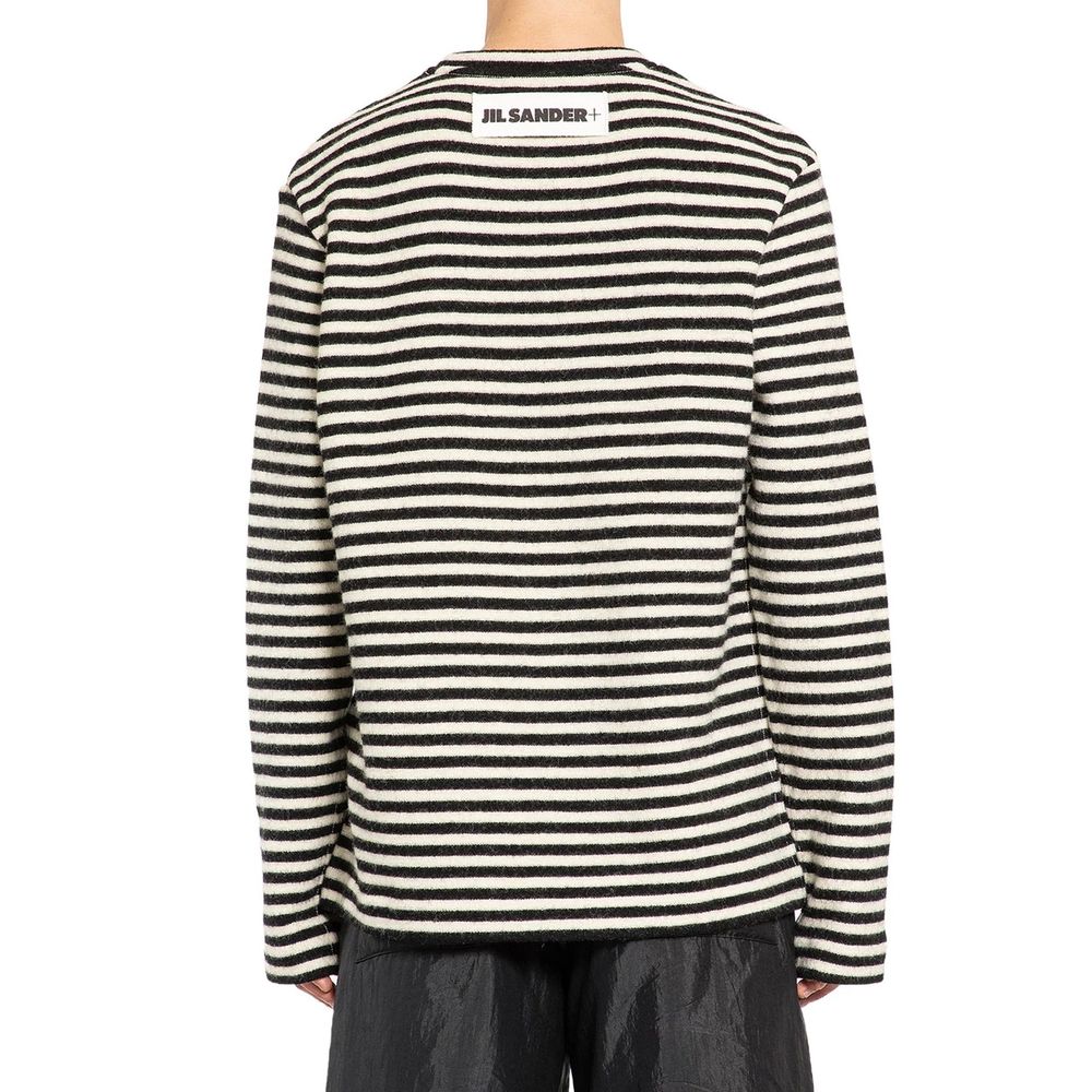T-shirt a maniche lunghe in jersey di lana