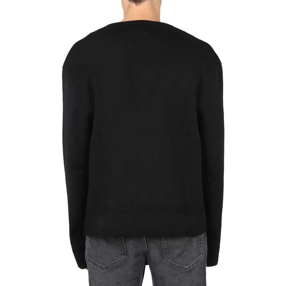 Sweatshirt with ribbed trim