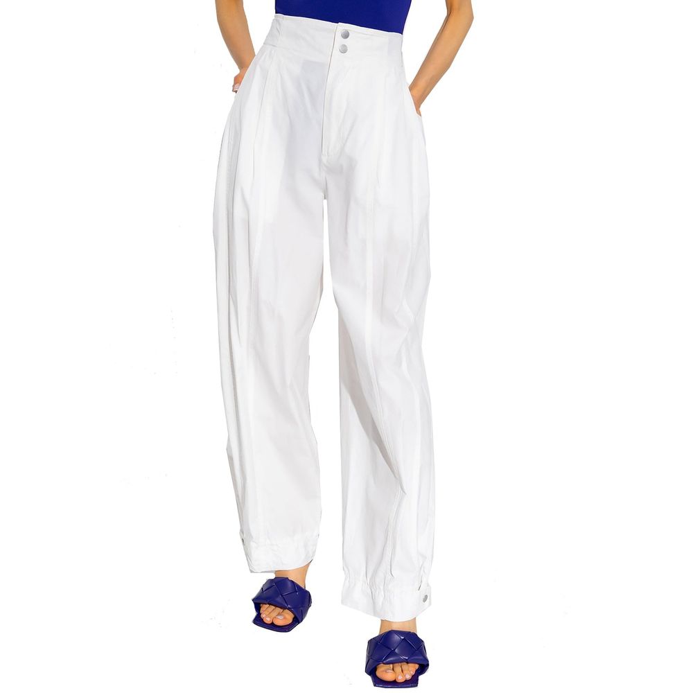 White casual trousers