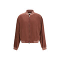 Burgundy silk jacket