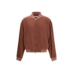 Burgundy silk jacket