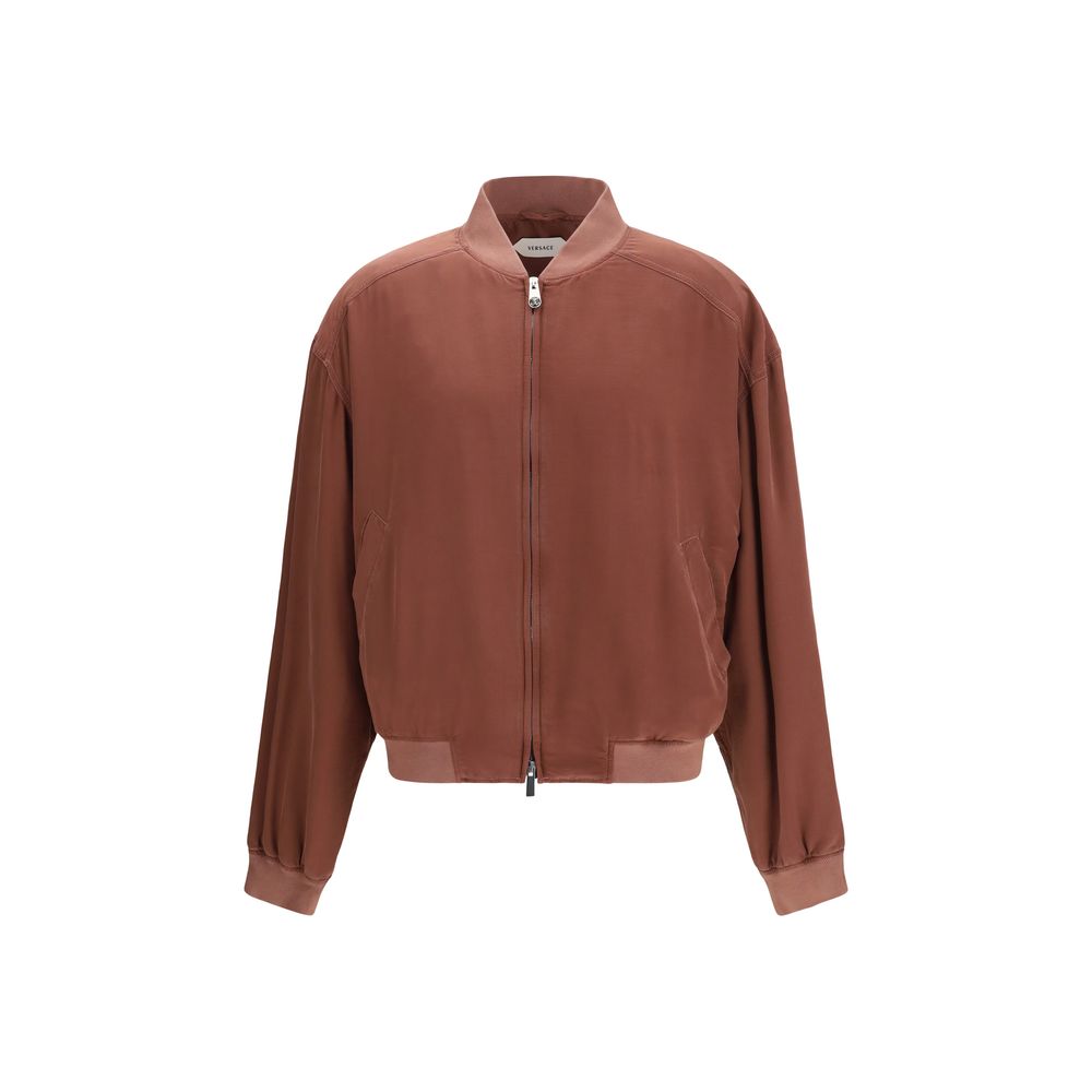 Burgundy silk jacket