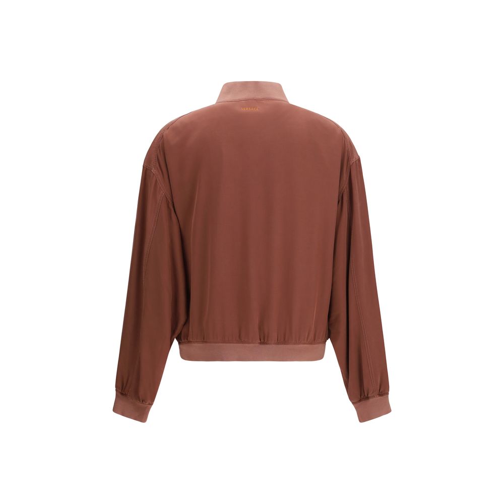 Burgundy silk jacket