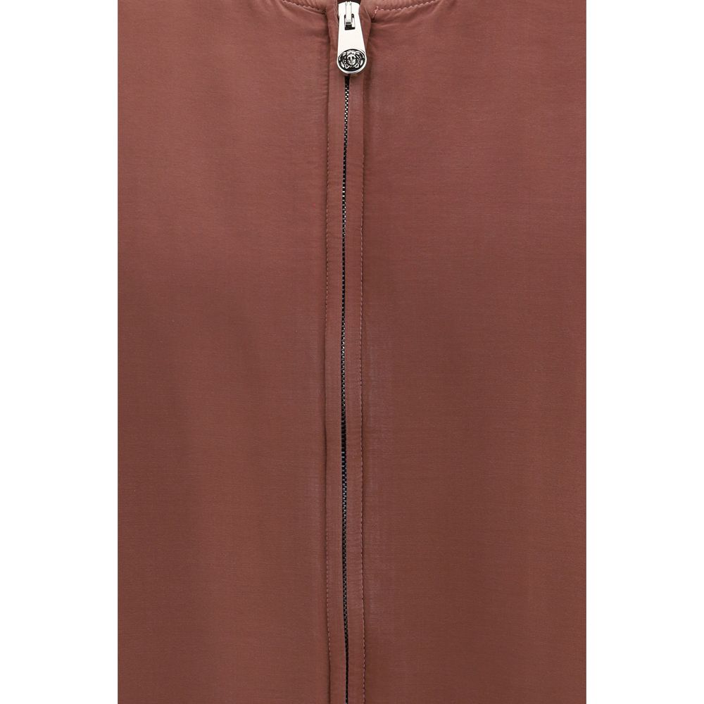 Burgundy silk jacket