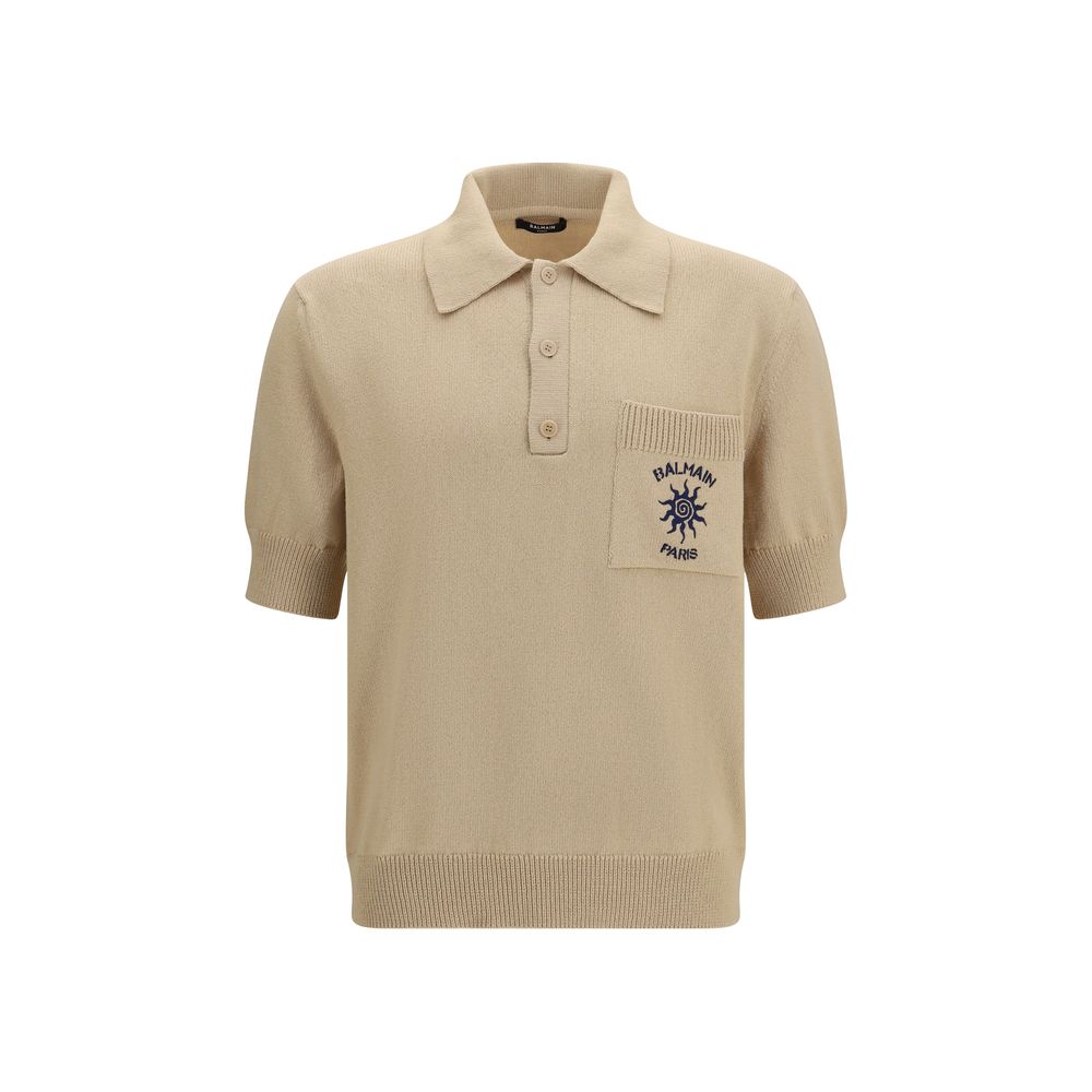 Polo in cotone beige