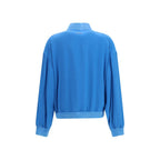 Silk zip-up jacket